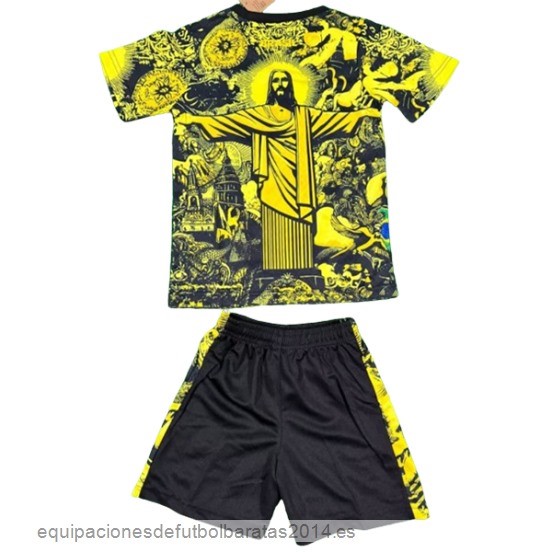 Nuevo Especial Conjunto De Niños Brasil 2024 Amarillo Baratas